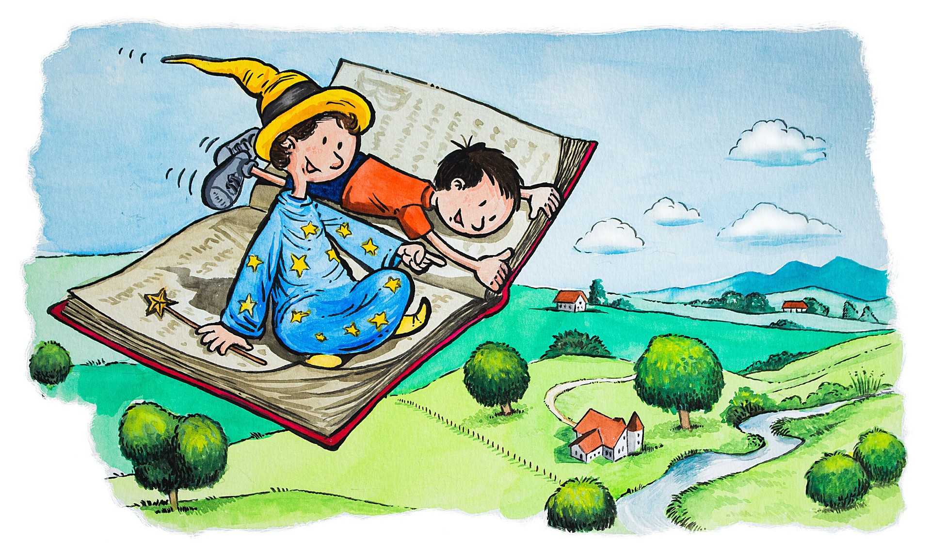 The magical flying book